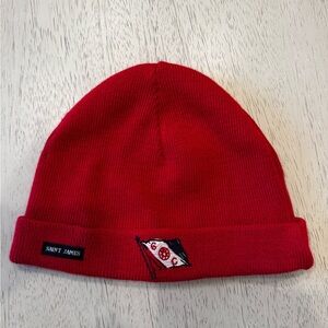 Saint James, Vintage, Vibrant Red Beanie